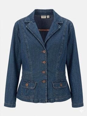 Y2K Cato Western Denim Jacket Sz 14/16W Cowboy Chic Cottage Core